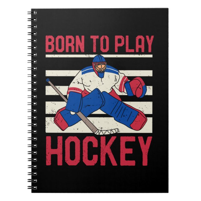 Ice Hockey Winter Sports Notebook (Front)