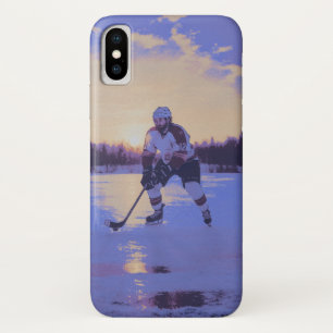 Ice Hocky Player at Sunrise Case-Mate iPhone Case