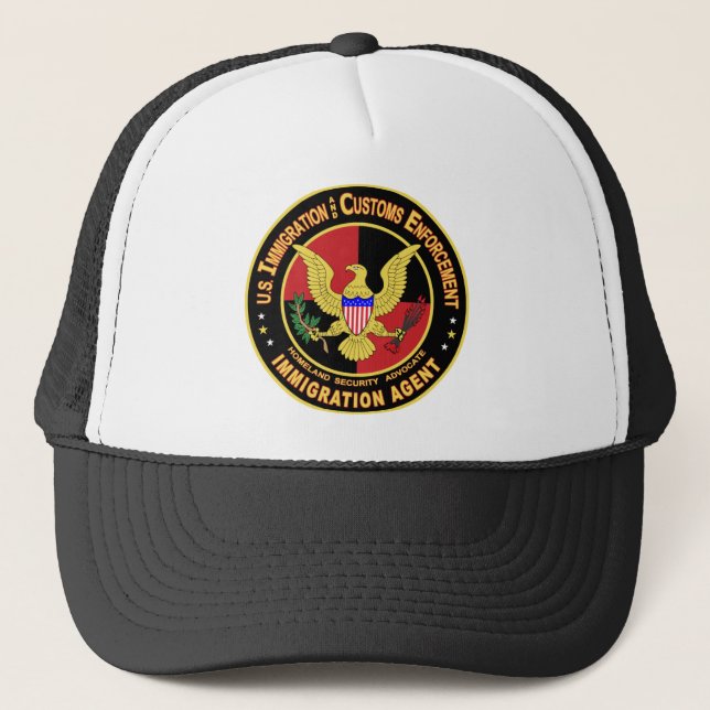 ICE - Immigration & Customs Enforcement Trucker Hat (Front)