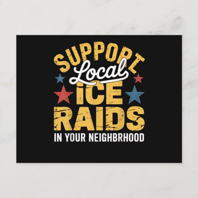 ICE Immigration Support Enclosure Card (Front)