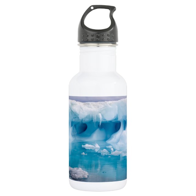 Ice in Antarctica 532 Ml Water Bottle (Front)