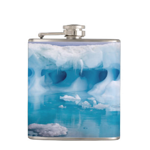 Ice in Antarctica Hip Flask