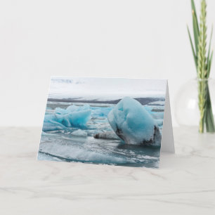 Ice In Glacial Lagoon Jokulsarlon Card