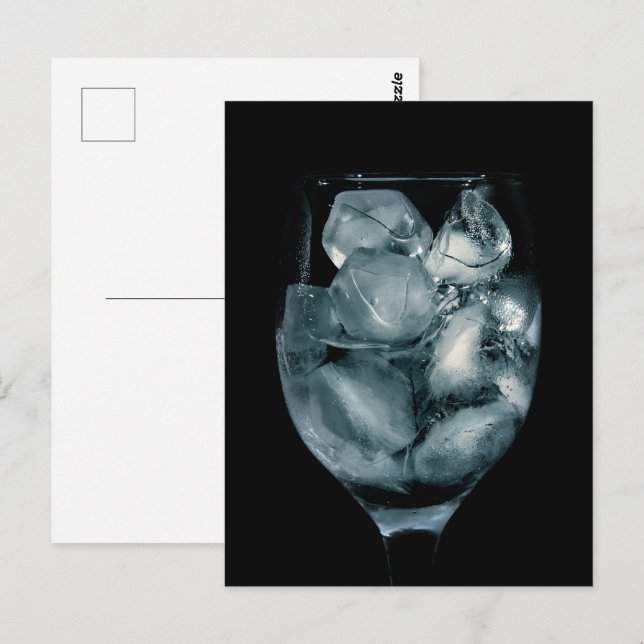 Ice in glass postcard (Front/Back)