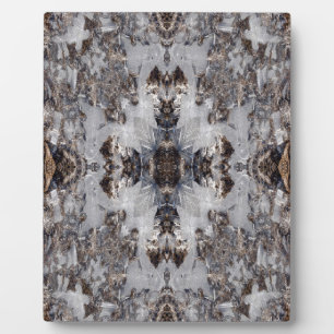 Ice kaleidoscope pattern plaque