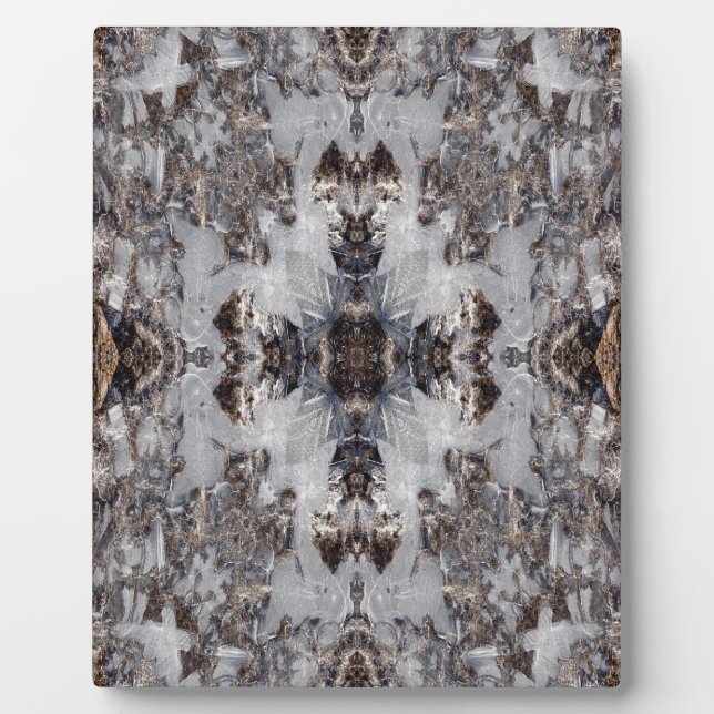 Ice kaleidoscope pattern plaque (Front)