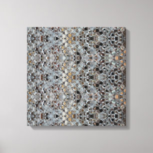 Ice Metal Fire II Stretched Canvas Print