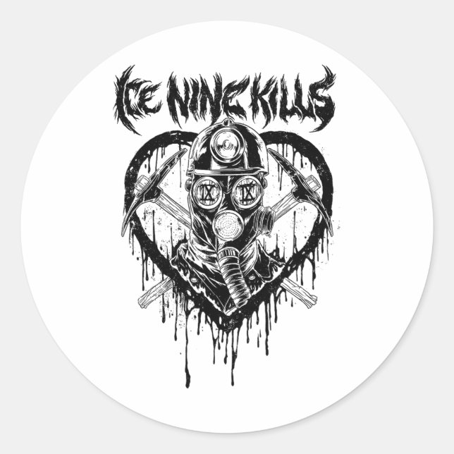 Ice Nine Kills – Valentine Mask  Classic Round Sticker (Front)