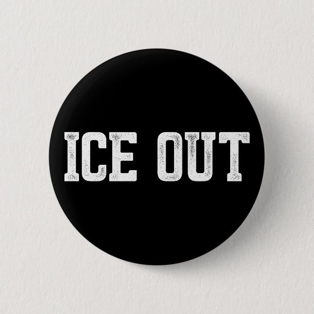 ICE Out Immigration Reform anti-ICE 6 Cm Round Badge (Front)