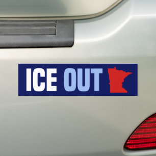 ICE Out Minnesota anti-ICE Protest Bumper Sticker