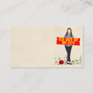 Ice Out of My City Business Card