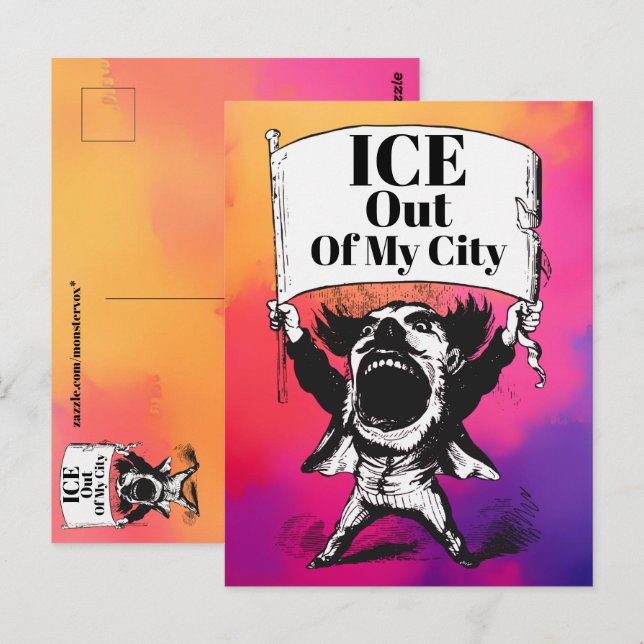 ICE Out of My City Postcard (Front/Back)