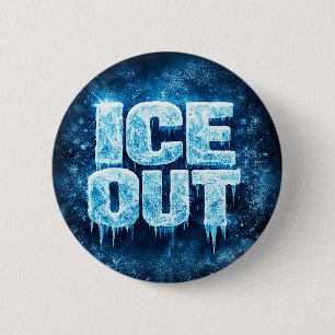 "ICE OUT" protest button