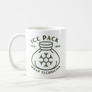 Ice pack wrap technician coffee mug