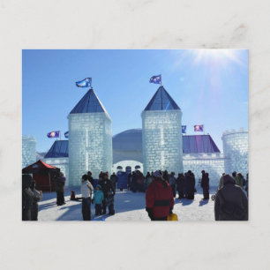 Ice Palace at Carnaval de Quebec, Canada Postcard
