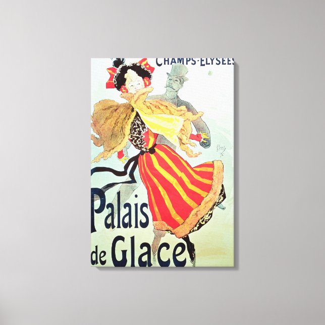 Ice Palace', Champs Elysees, Paris, 1893 Canvas Print (Front)