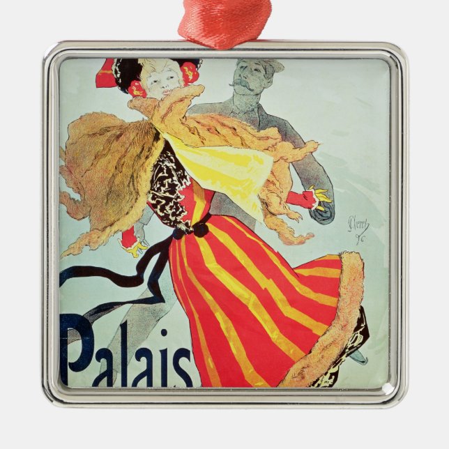 Ice Palace', Champs Elysees, Paris, 1893 Metal Tree Decoration (Front)