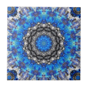 Ice Petals Mandala Tile