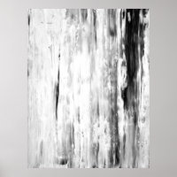 'Ice Pick' Black and White Abstract Art