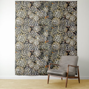 Ice plant mania tapestry