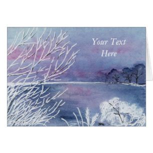 Ice Pond Watercolor