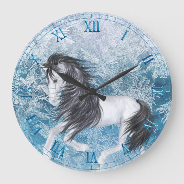 Ice Pony Wall Clock (Front)