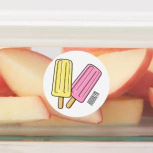 Ice pop cartoon illustration
