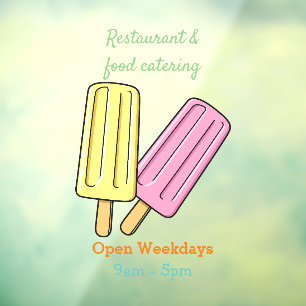 Ice pop cartoon illustration