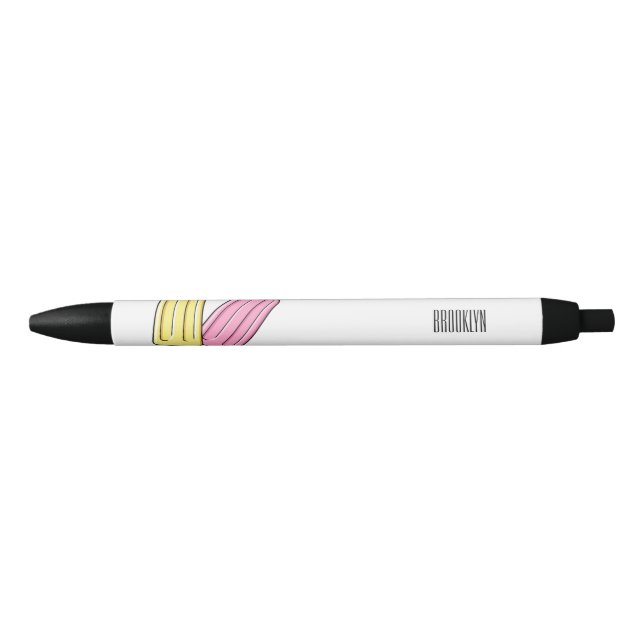 Ice pop cartoon illustration black ink pen (Front)