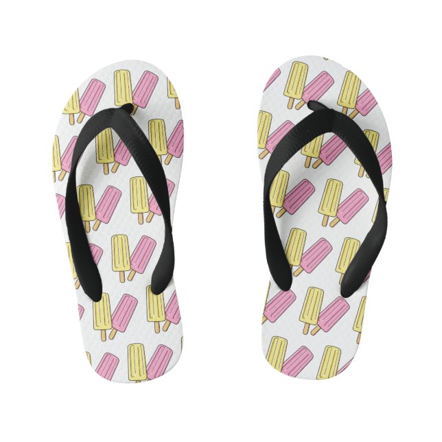 Ice pop cartoon illustration  kid's jandals (Footbed)