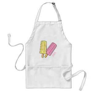 Ice pop cartoon illustration  standard apron
