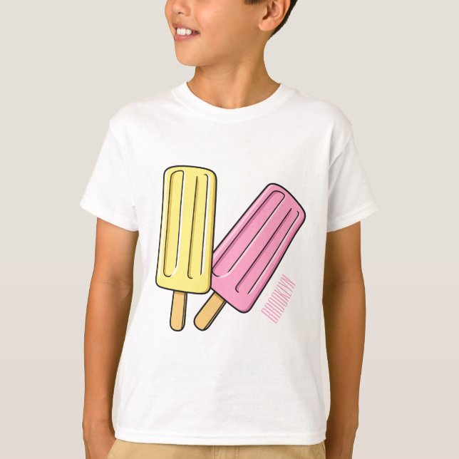 Ice pop cartoon illustration  T-Shirt (Front)