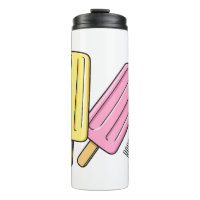Ice pop cartoon illustration