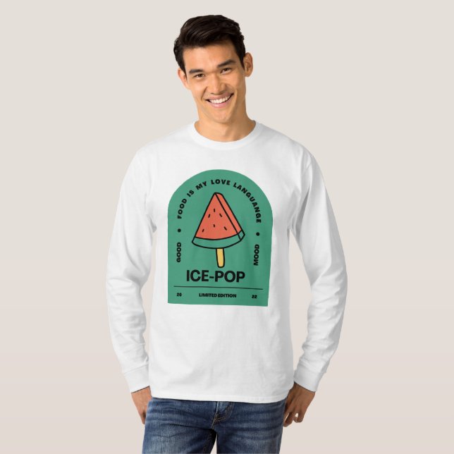  Ice Pop Food is my Love Language T-Shirt (Front Full)