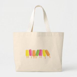 Ice-Pop Line-Up Large Tote Bag