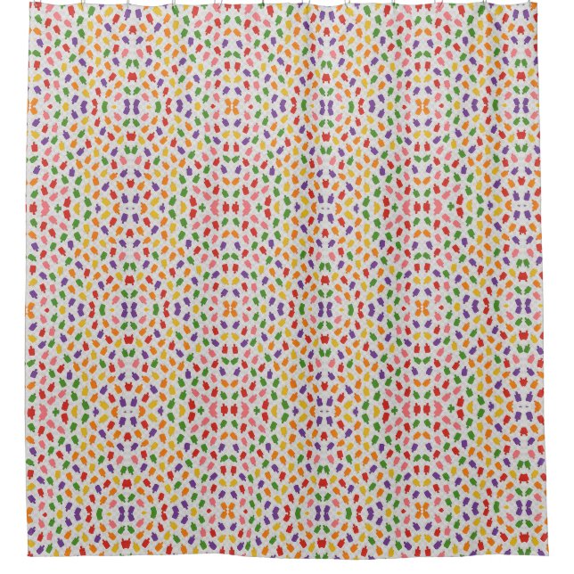 Ice Pop Treat Shower Curtain (Front)