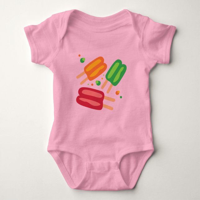 Ice Pops Infant T-Shirt Baby Bodysuit (Front)