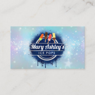 Ice Pops Popsicles business cards