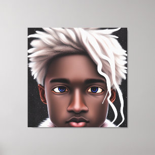 Ice Prince Melanin Black Boy Magic Bruh Winter Bro Canvas Print