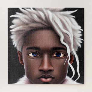 Ice Prince Melanin Black Boy Magic Bruh Winter Bro Jigsaw Puzzle