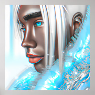 Ice Prince Melanin Black Boy Magic Bruh Winter Bro Poster