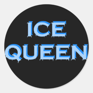ICE QUEEN CLASSIC ROUND STICKER