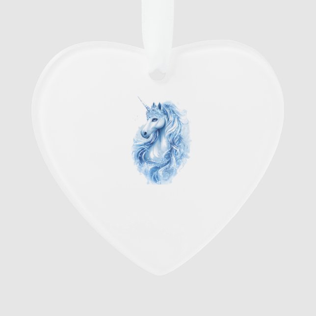 Ice Queen Unicorn (1) Ornament (Front)