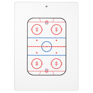 Ice Rink Diagram Hockey Game Companion Clipboard