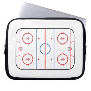 Ice Rink Diagram Hockey Game Companion Laptop Sleeve