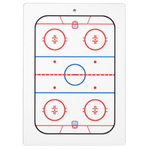 Ice Rink Diagram Hockey Game Design Clipboard