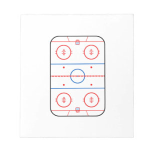 Ice Rink Diagram Hockey Game Design Notepad