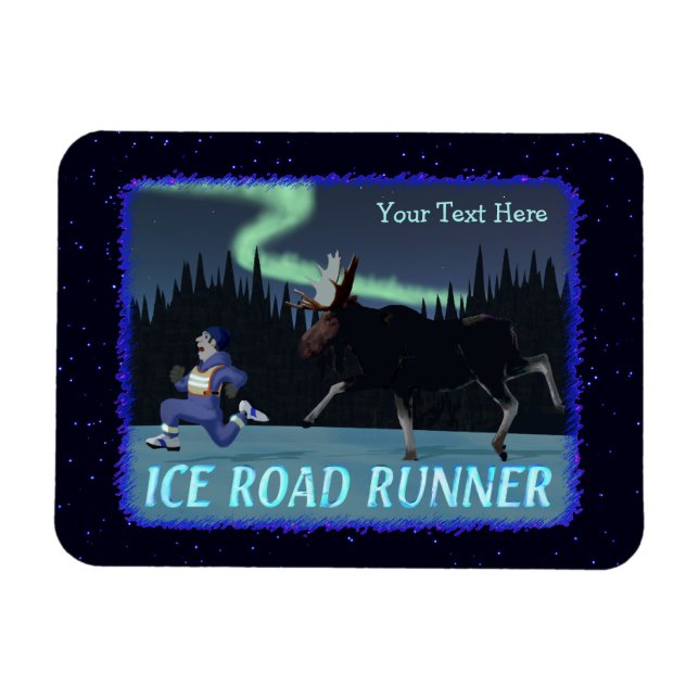 Ice Road Runner Magnet (Horizontal)