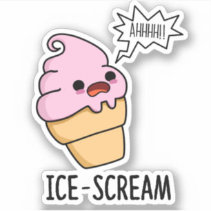 Ice-Scream Funny Ice Cream Cone Pun