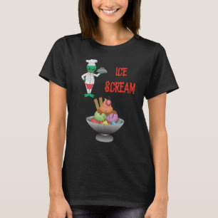 Ice Scream Ice Cream Alien Horror Ice Cream 1 T-Shirt